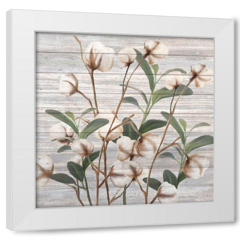 Cotton Days 3 White Modern Wood Framed Art Print by Kimberly, Allen