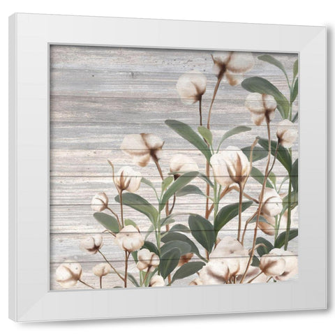 Cotton Days White Modern Wood Framed Art Print by Kimberly, Allen