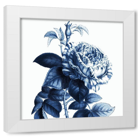 White Indigo 1 v2 White Modern Wood Framed Art Print by Kimberly, Allen