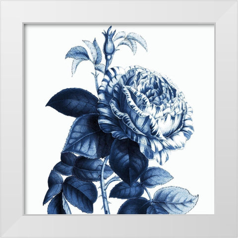 White Indigo 1 v2 White Modern Wood Framed Art Print by Kimberly, Allen
