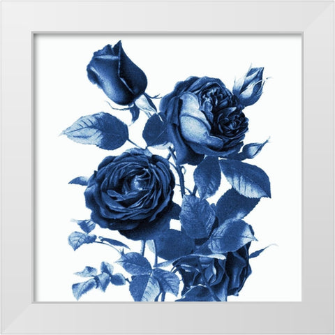 White Indigo 2 v2 White Modern Wood Framed Art Print by Kimberly, Allen
