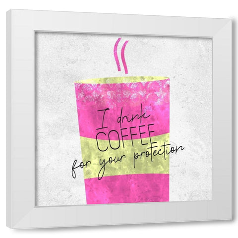 Coffee Time 1 White Modern Wood Framed Art Print by Kimberly, Allen