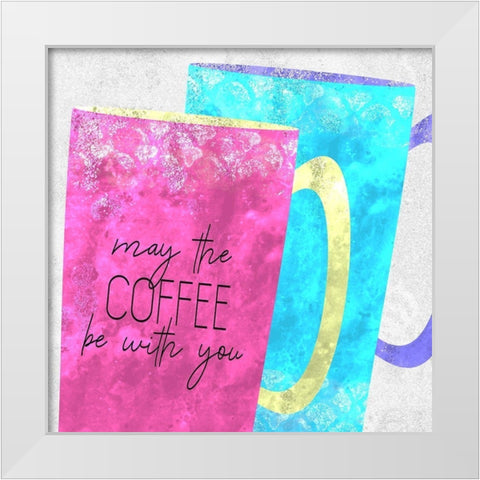 Coffee Time 6 White Modern Wood Framed Art Print by Kimberly, Allen
