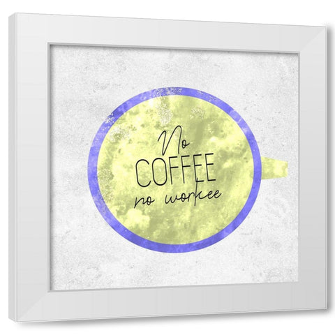 Coffee Time 7 White Modern Wood Framed Art Print by Kimberly, Allen