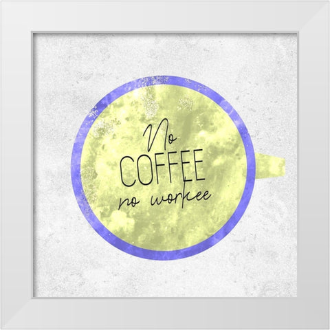 Coffee Time 7 White Modern Wood Framed Art Print by Kimberly, Allen