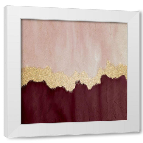 Plum Flow White Modern Wood Framed Art Print by Kimberly, Allen