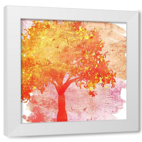 Bold Trees 1 White Modern Wood Framed Art Print by Kimberly, Allen