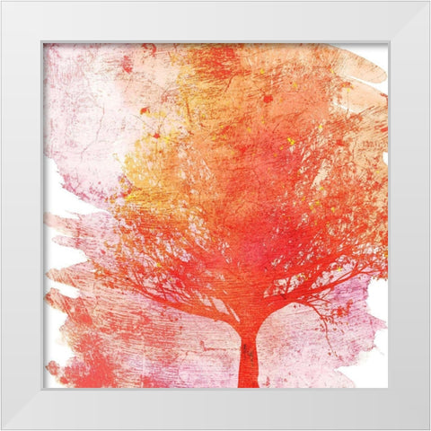 Bold Trees 2 White Modern Wood Framed Art Print by Kimberly, Allen
