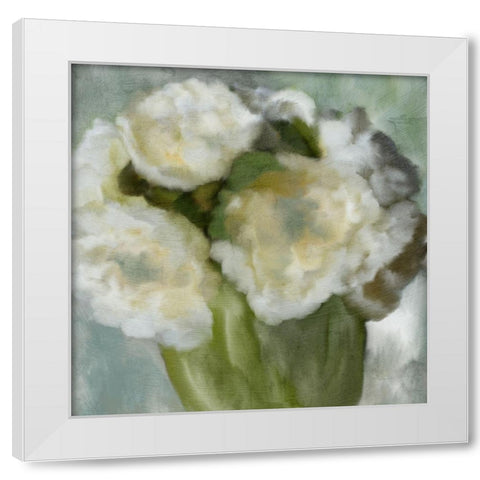 In the Vase White Modern Wood Framed Art Print by Kimberly, Allen