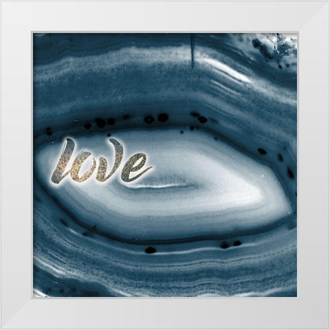 Agate 2 White Modern Wood Framed Art Print by Kimberly, Allen