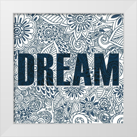 Dreaming 1 White Modern Wood Framed Art Print by Kimberly, Allen