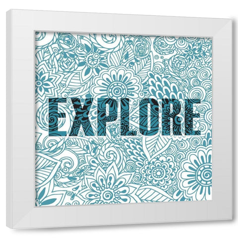 Dreaming 3 White Modern Wood Framed Art Print by Kimberly, Allen