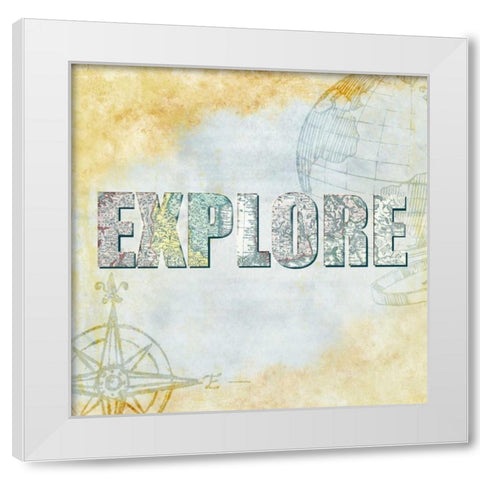 Wander 6 White Modern Wood Framed Art Print by Allen, Kimberly