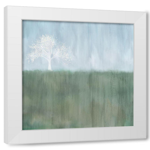 Vista White Modern Wood Framed Art Print by Kimberly, Allen