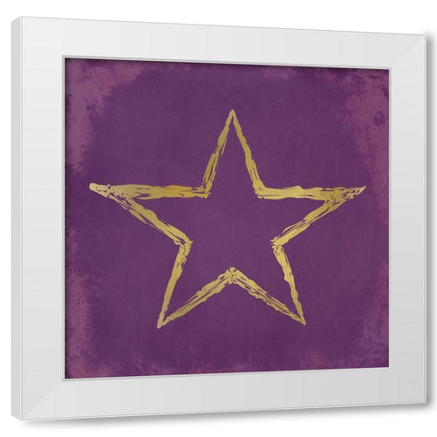 In the Stars 1 White Modern Wood Framed Art Print by Kimberly, Allen