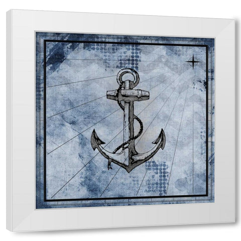 Nautical 1 White Modern Wood Framed Art Print by Allen, Kimberly