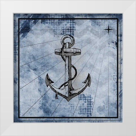 Nautical 1 White Modern Wood Framed Art Print by Allen, Kimberly