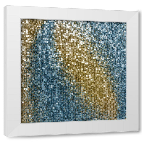 Sequins 2 White Modern Wood Framed Art Print by Kimberly, Allen