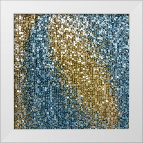 Sequins 2 White Modern Wood Framed Art Print by Kimberly, Allen
