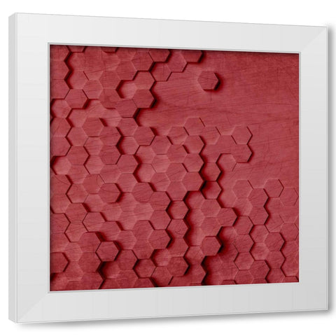 Geo Grid 1 White Modern Wood Framed Art Print by Kimberly, Allen