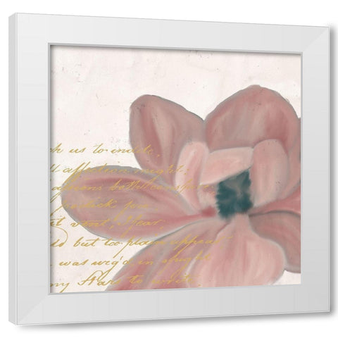 Magnolia 2 White Modern Wood Framed Art Print by Kimberly, Allen