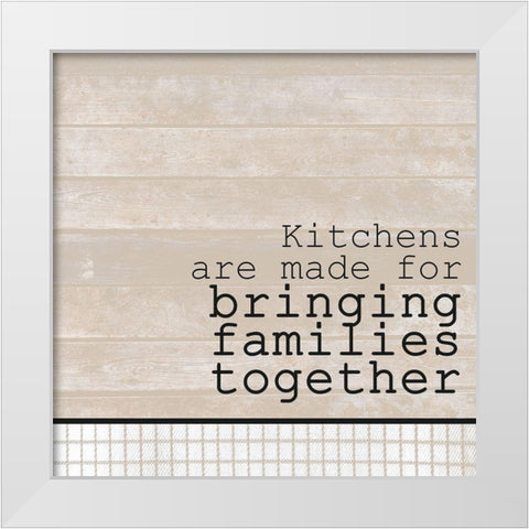 Kitchens White Modern Wood Framed Art Print by Kimberly, Allen