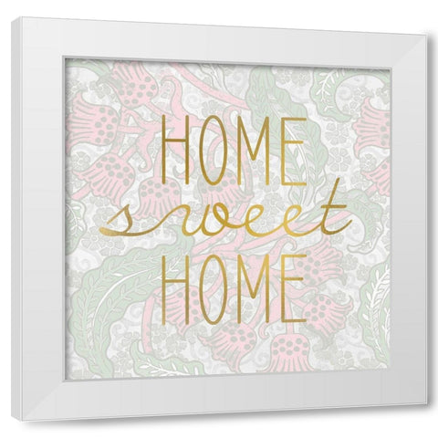 HOME sweet HOME White Modern Wood Framed Art Print by Kimberly, Allen
