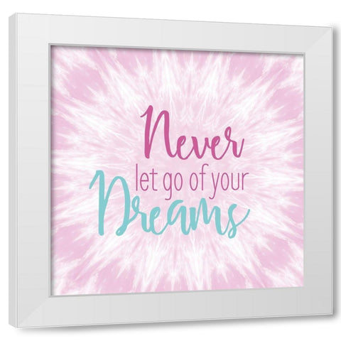 Never Let Go White Modern Wood Framed Art Print by Kimberly, Allen