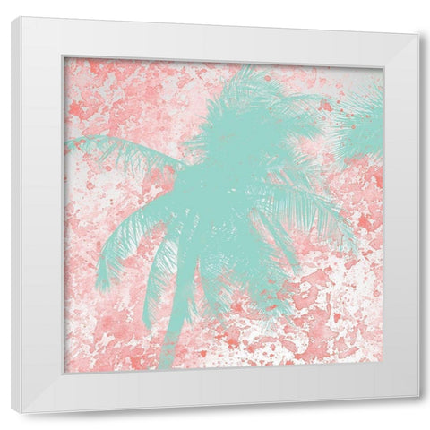 Palm Tree 1 White Modern Wood Framed Art Print by Kimberly, Allen