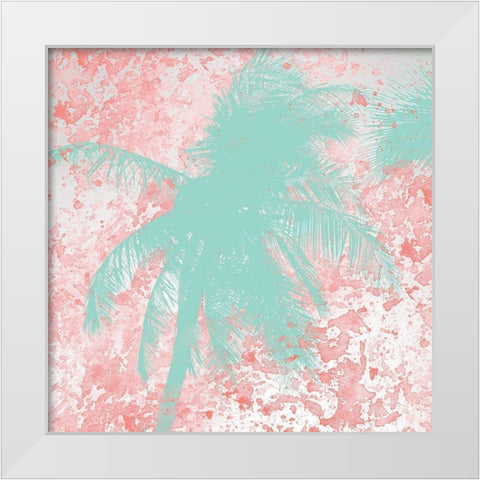 Palm Tree 1 White Modern Wood Framed Art Print by Kimberly, Allen