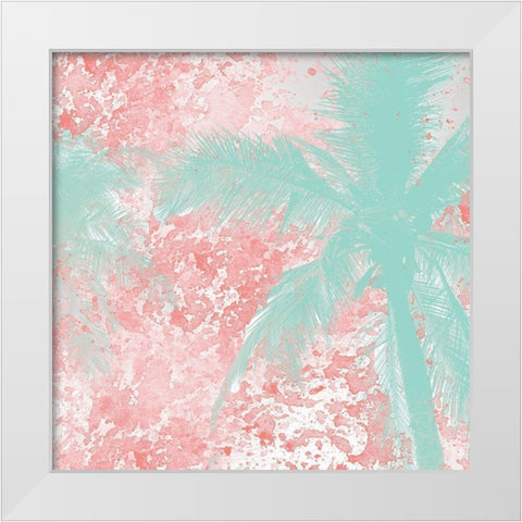 Palm Tree 2 White Modern Wood Framed Art Print by Kimberly, Allen