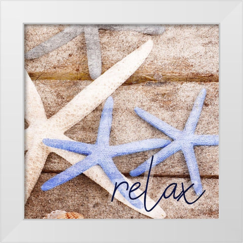 Starfish 2 White Modern Wood Framed Art Print by Kimberly, Allen
