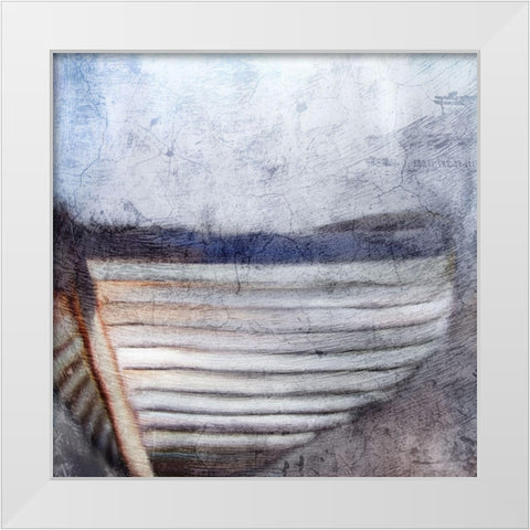 Beached White Modern Wood Framed Art Print by Kimberly, Allen