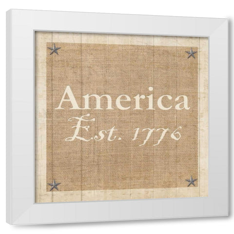 Americana 3 White Modern Wood Framed Art Print by Allen, Kimberly