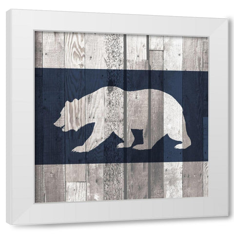 Wildlife 1 White Modern Wood Framed Art Print by Kimberly, Allen