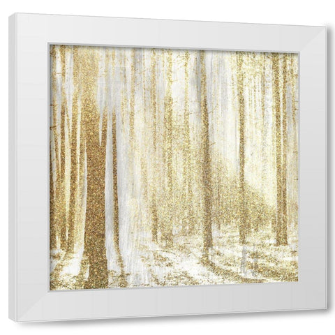 Forest of Gold 2 White Modern Wood Framed Art Print by Kimberly, Allen