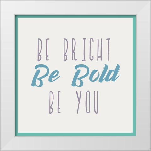 Bright and Silly 1 White Modern Wood Framed Art Print by Kimberly, Allen