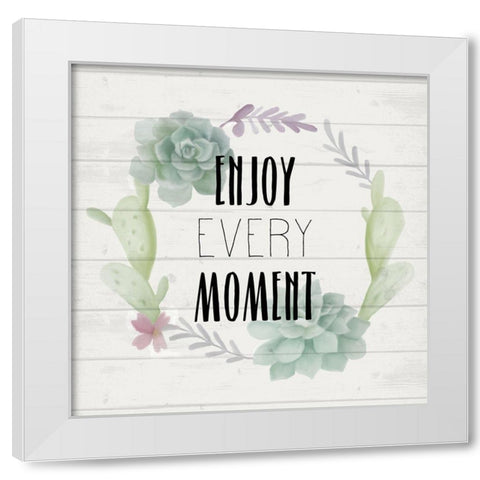 Simple Life B White Modern Wood Framed Art Print by Kimberly, Allen