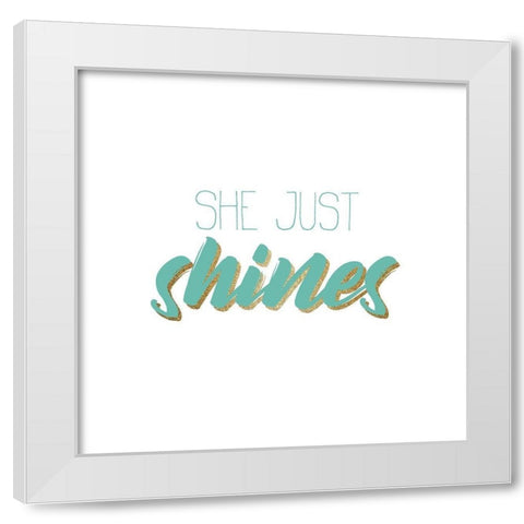 Sparkle and Shine 2 White Modern Wood Framed Art Print by Kimberly, Allen