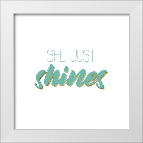 Sparkle and Shine 2 White Modern Wood Framed Art Print by Kimberly, Allen