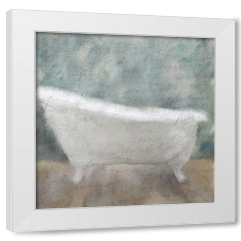 Vintage Tub 1 White Modern Wood Framed Art Print by Kimberly, Allen