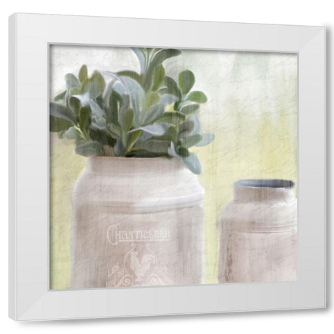 Farmhouse Mill Can White Modern Wood Framed Art Print by Kimberly, Allen