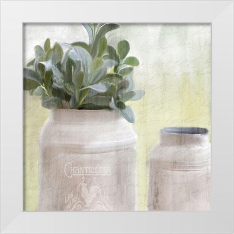 Farmhouse Mill Can White Modern Wood Framed Art Print by Kimberly, Allen