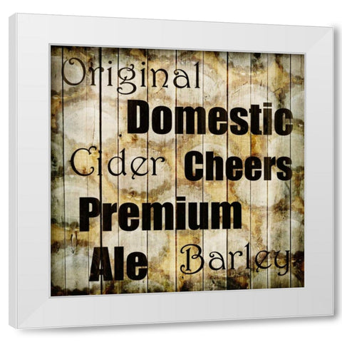 Man Cave 2 White Modern Wood Framed Art Print by Allen, Kimberly
