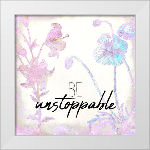 Colorful Spring 4 White Modern Wood Framed Art Print by Kimberly, Allen