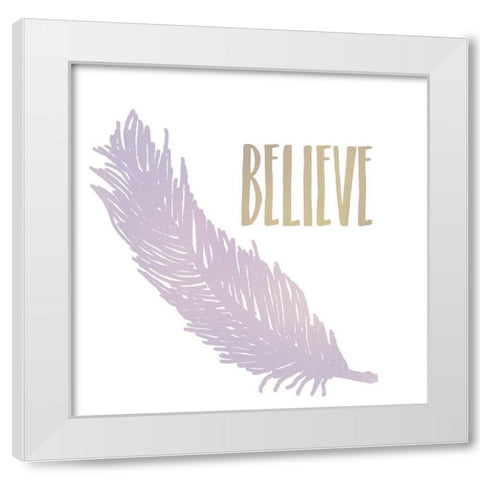 Hope is a Thing 3 White Modern Wood Framed Art Print by Kimberly, Allen