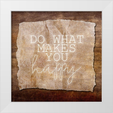 What Makes You 1 White Modern Wood Framed Art Print by Kimberly, Allen