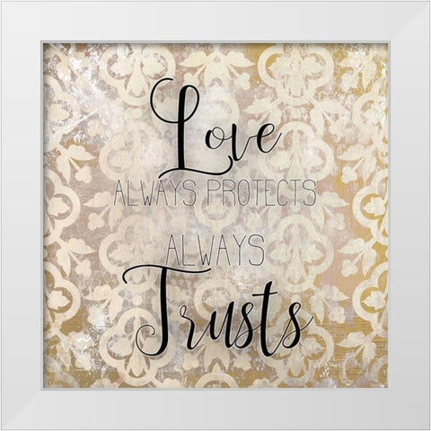 My Heart 6 White Modern Wood Framed Art Print by Kimberly, Allen