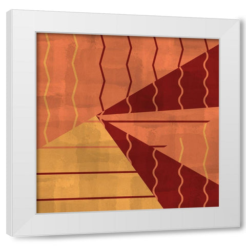 Mixed Square 1 White Modern Wood Framed Art Print by Kimberly, Allen