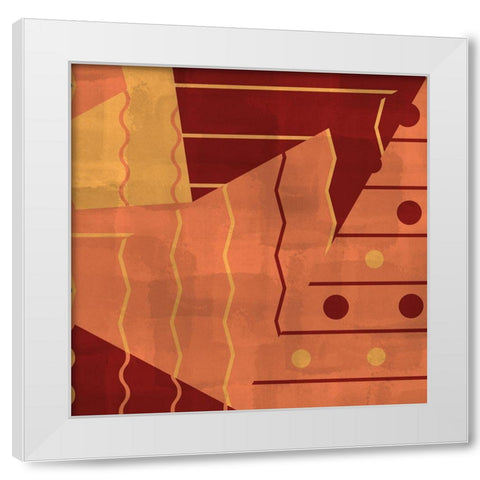 Mixed Square 2 White Modern Wood Framed Art Print by Kimberly, Allen